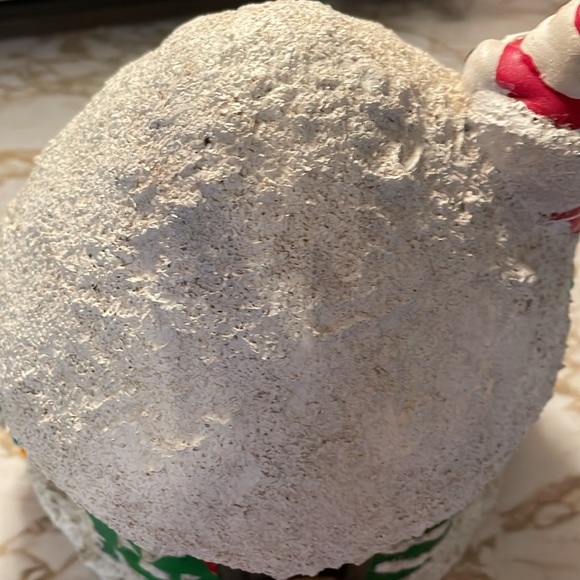 VTG 60’s Ceramic Christmas Table Light Project Piece Santa Snowman Round House - Picture 3 of 12